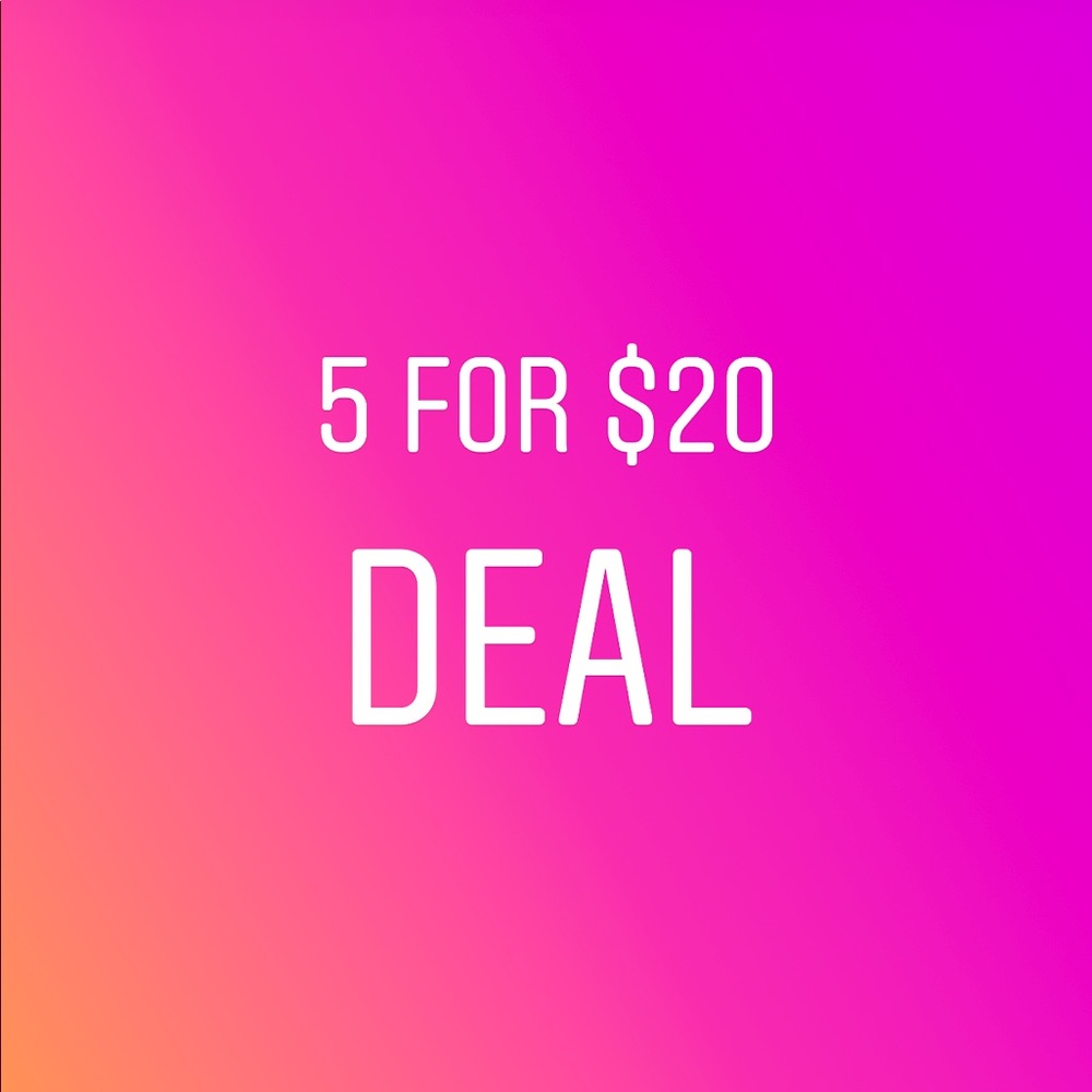 5 for $20!!